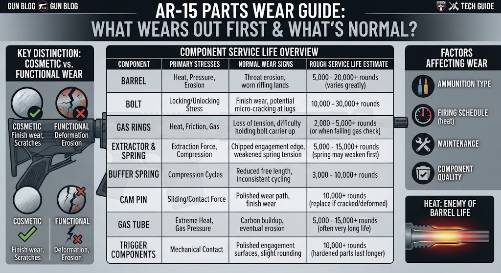 AR-15 Parts Wear Guide: What Wears Out First & What’s Normal?