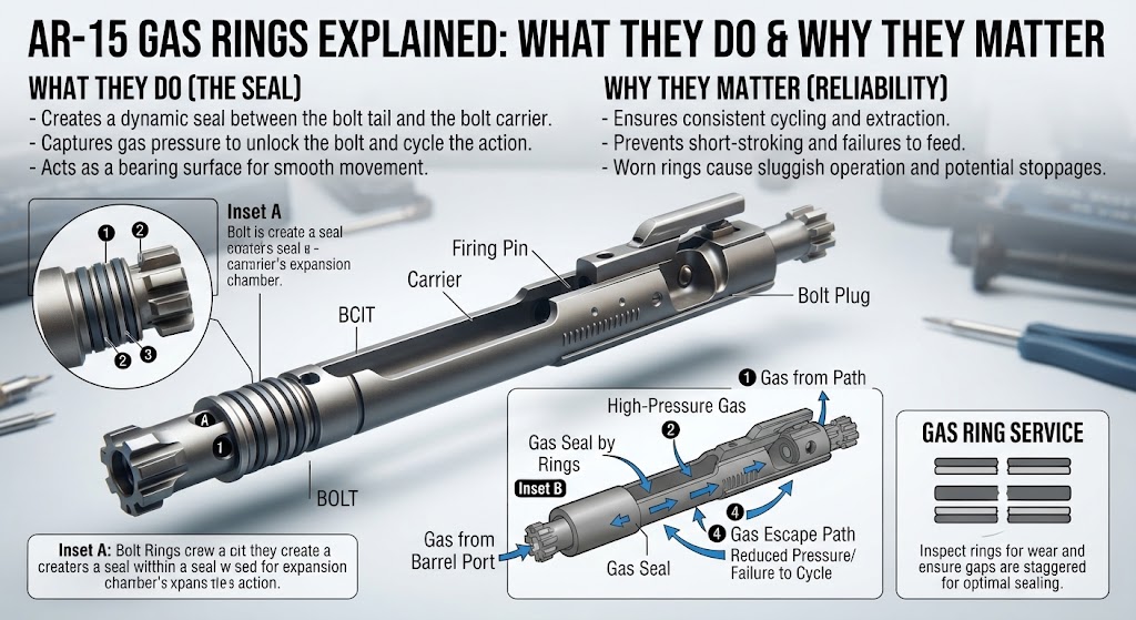 AR-15 Gas Rings Explained: What They Do & Why They Matter