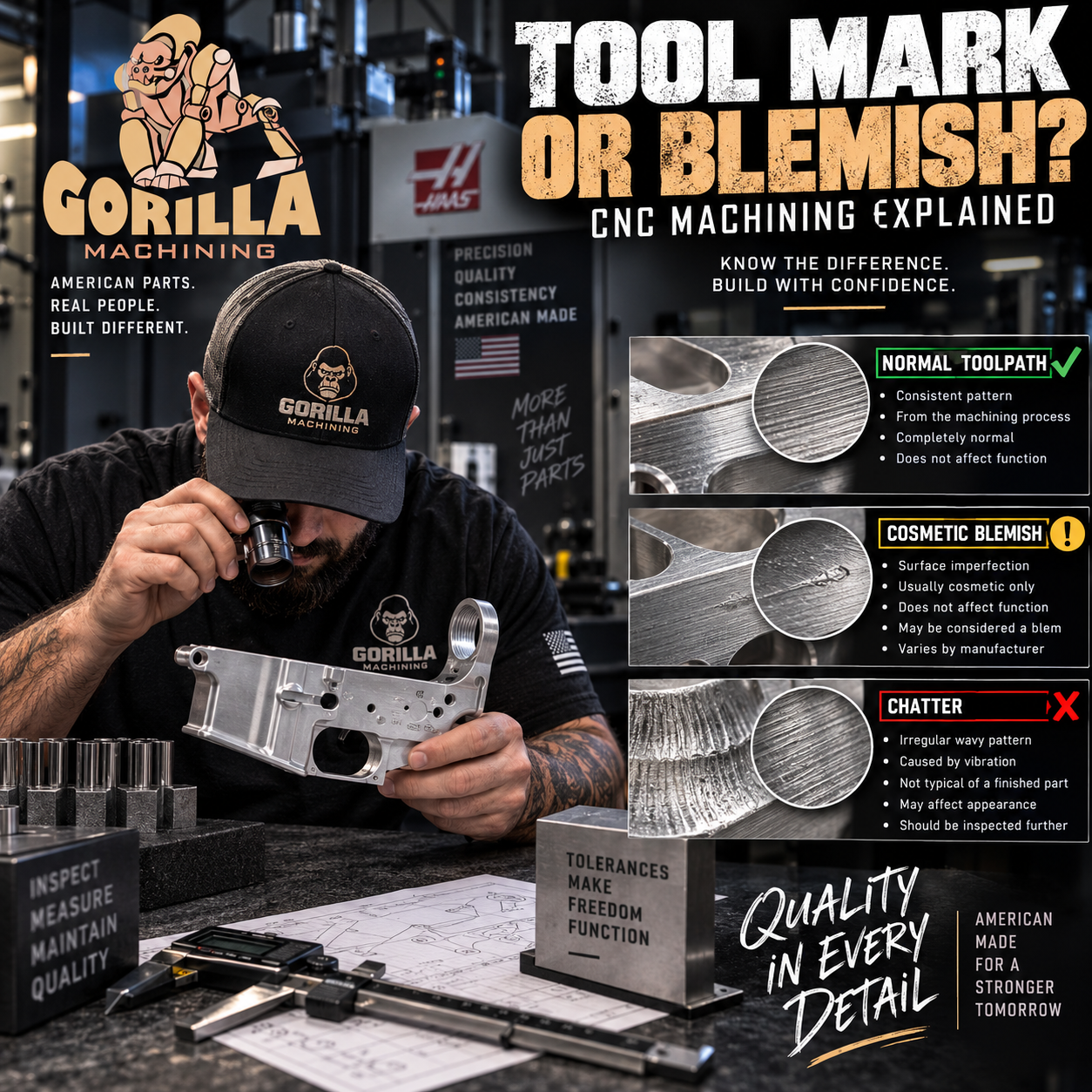 CNC Tool Marks on AR-15 Parts: What's Normal vs. a Blemish?