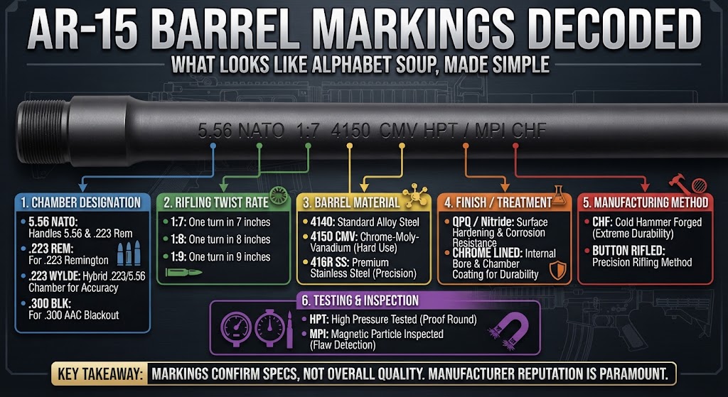 AR-15 Barrel Markings Explained: How to Read What’s Stamped on Your Barre